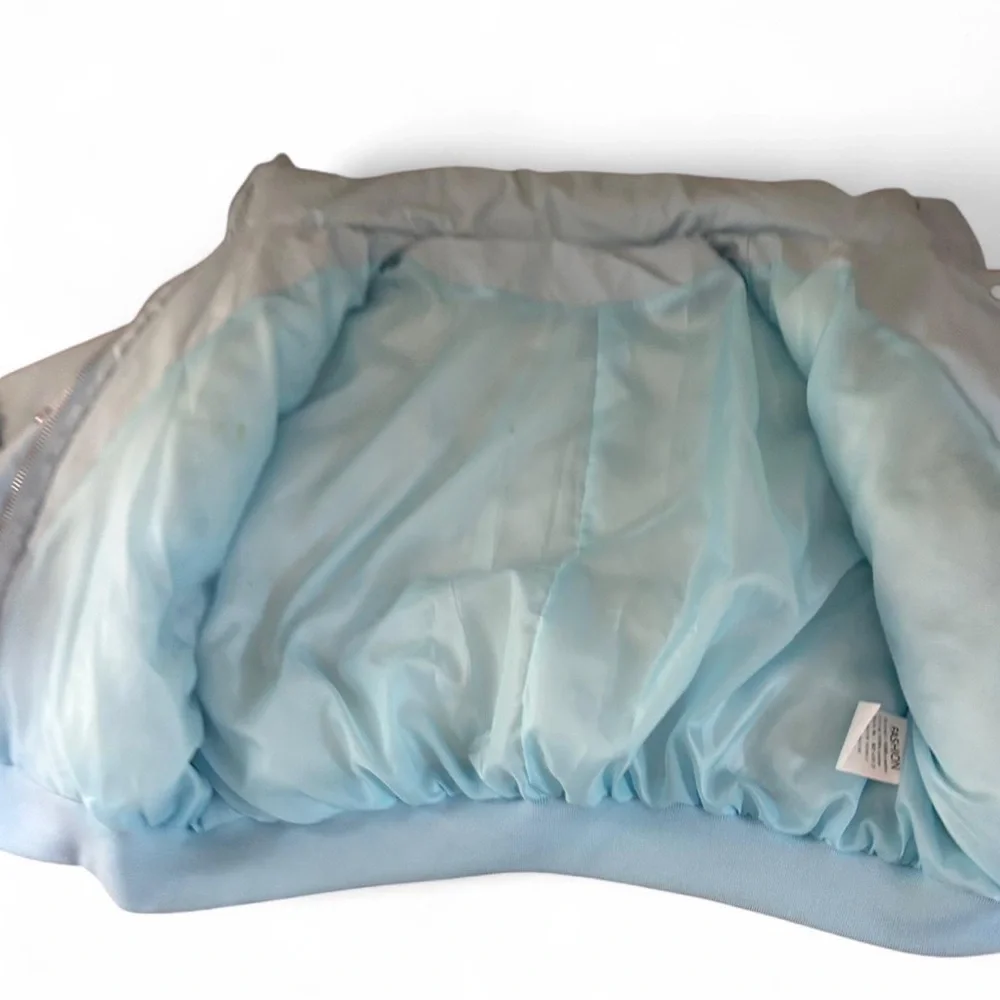 Light Blue Women's Puffer Jacket - Picture 2 of 8